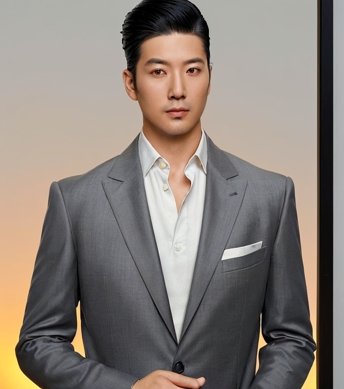 4. Side-Parted Pompadour
