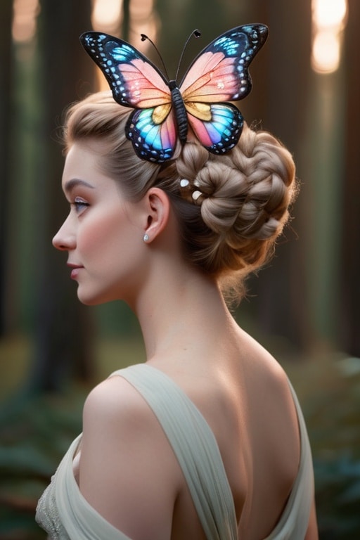 41. Braided Butterfly Updo
