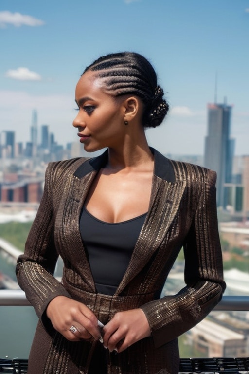 42. Braided Architecture Updo