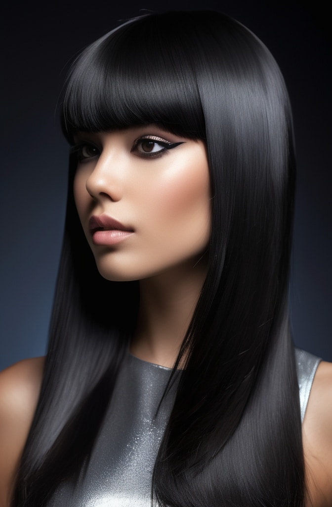 42. C-Shaped Bangs
