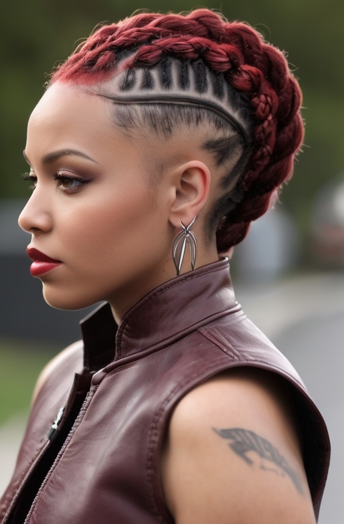45. Loc Mohawk Braid