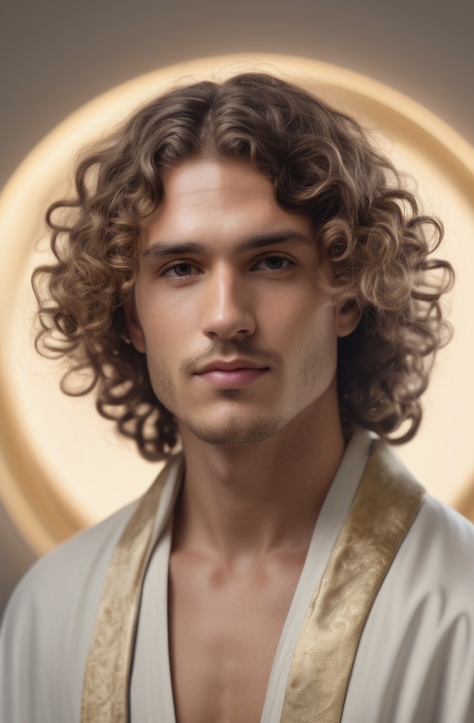 45. The Curly Halo Cut
