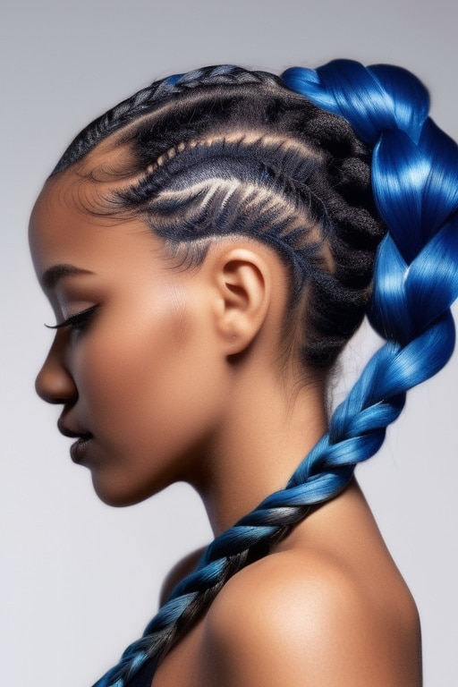 46. Braided Sound Wave Updo