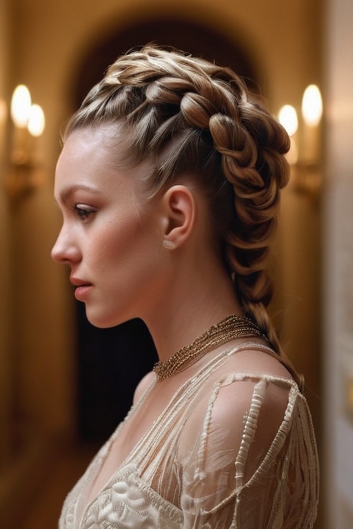 47. Nested Braids Updo