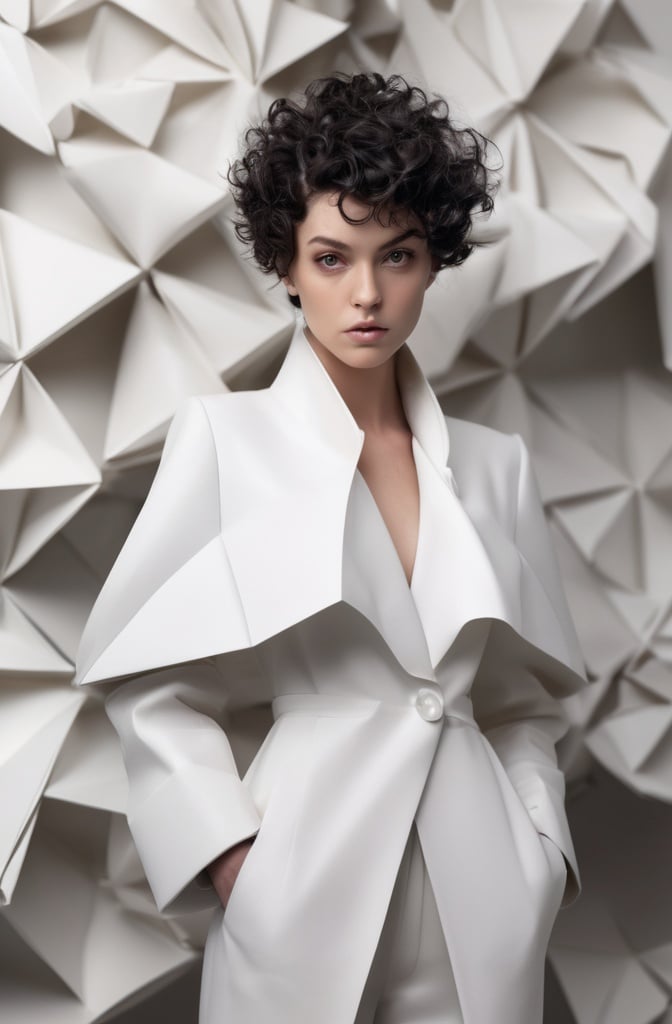 47. Origami Curly Pixie