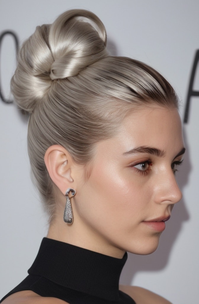 5. Knotted Low Updo