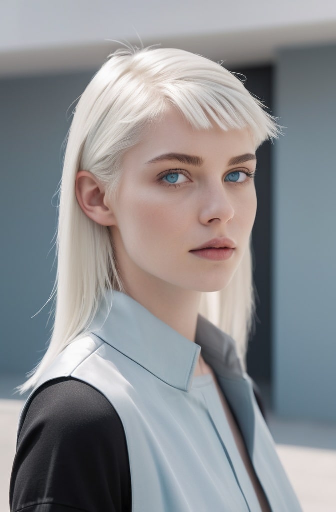 5. Platinum Blonde Wolf Cut
