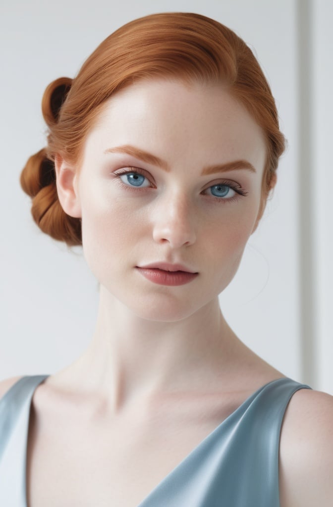 5. Sleek Low Knot with Deep Side Part