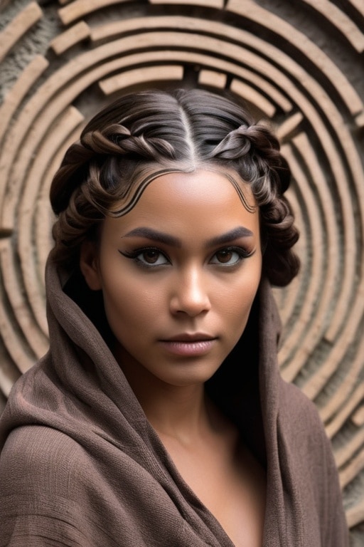 50. Braided Labyrinth Updo