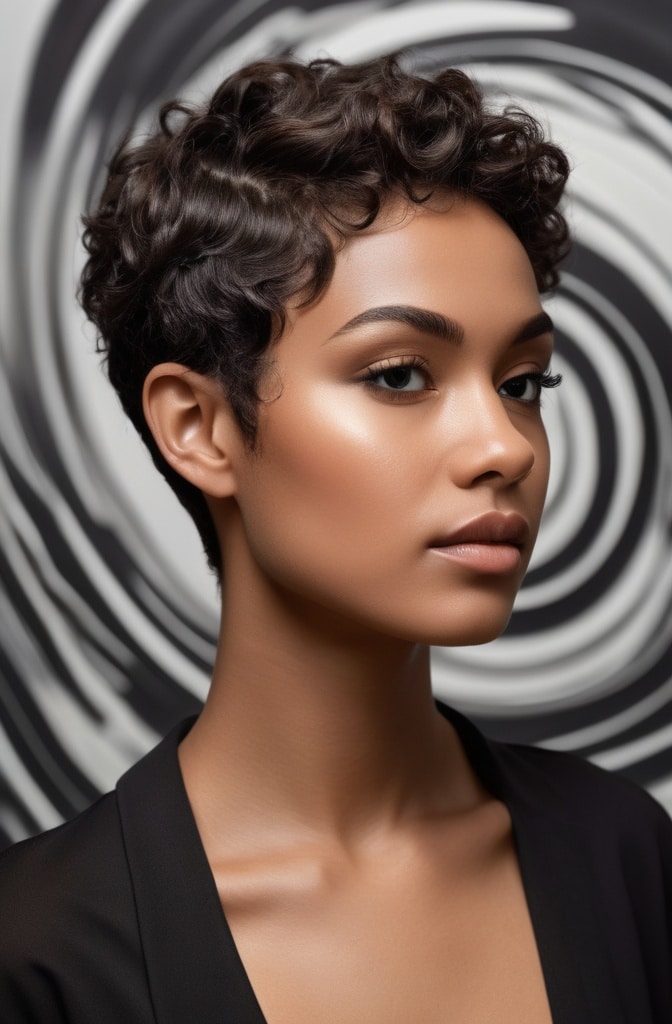 50. Topography Curly Pixie