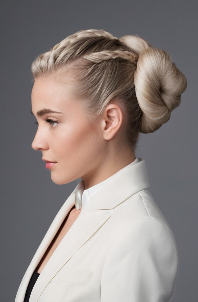 7. Twisted Rope Updo