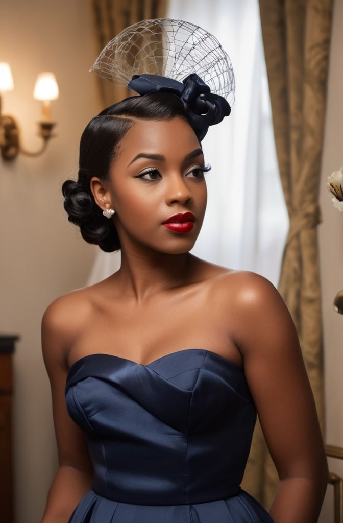 7. Vintage-Inspired Pin Curls
