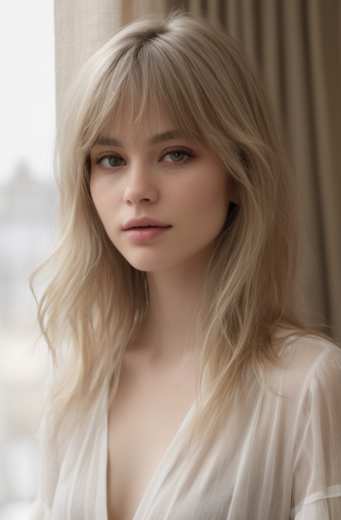 9. Choppy Layered Wolf Cut for Fine Hair