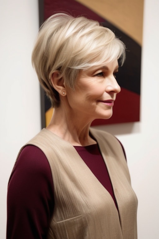 15. Long Pixie with Texture
