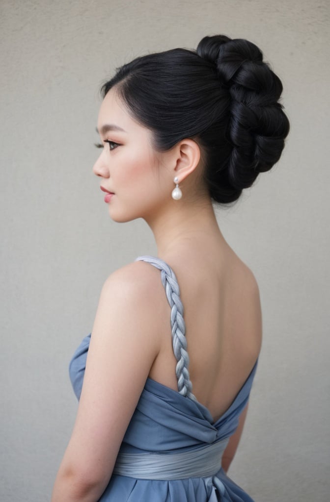 9. Twisted Rope Braid Bun