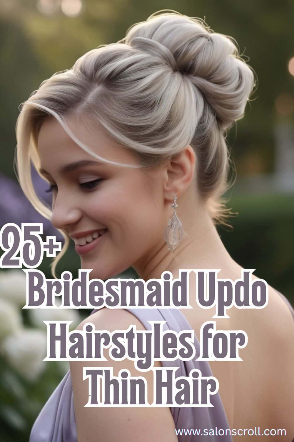 Bridesmaid Updo Hairstyles for Thin Hair