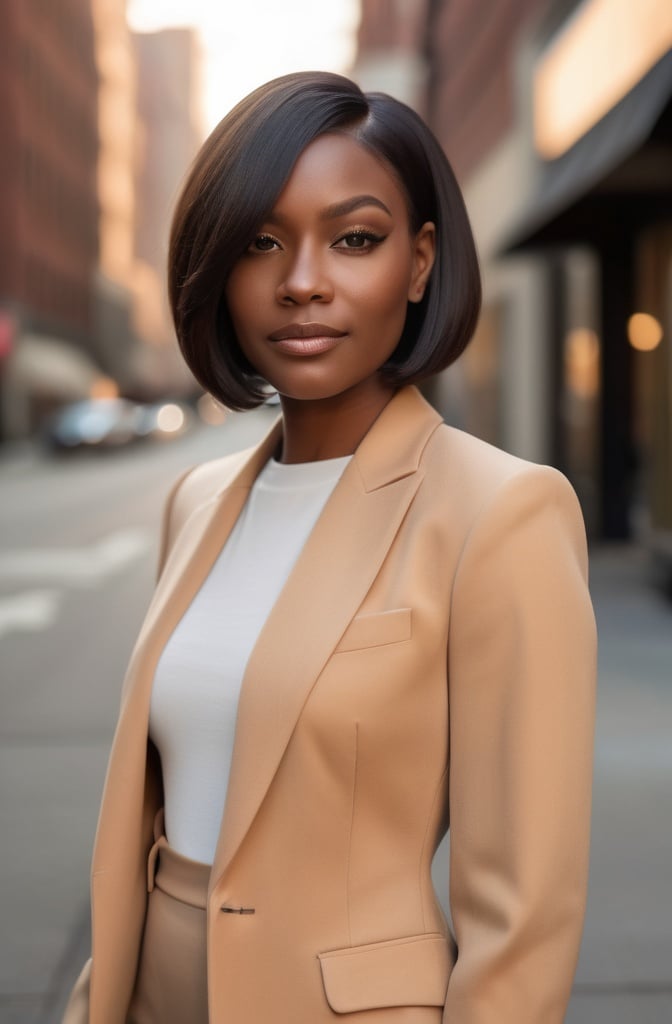 1. Classic Blunt Bob