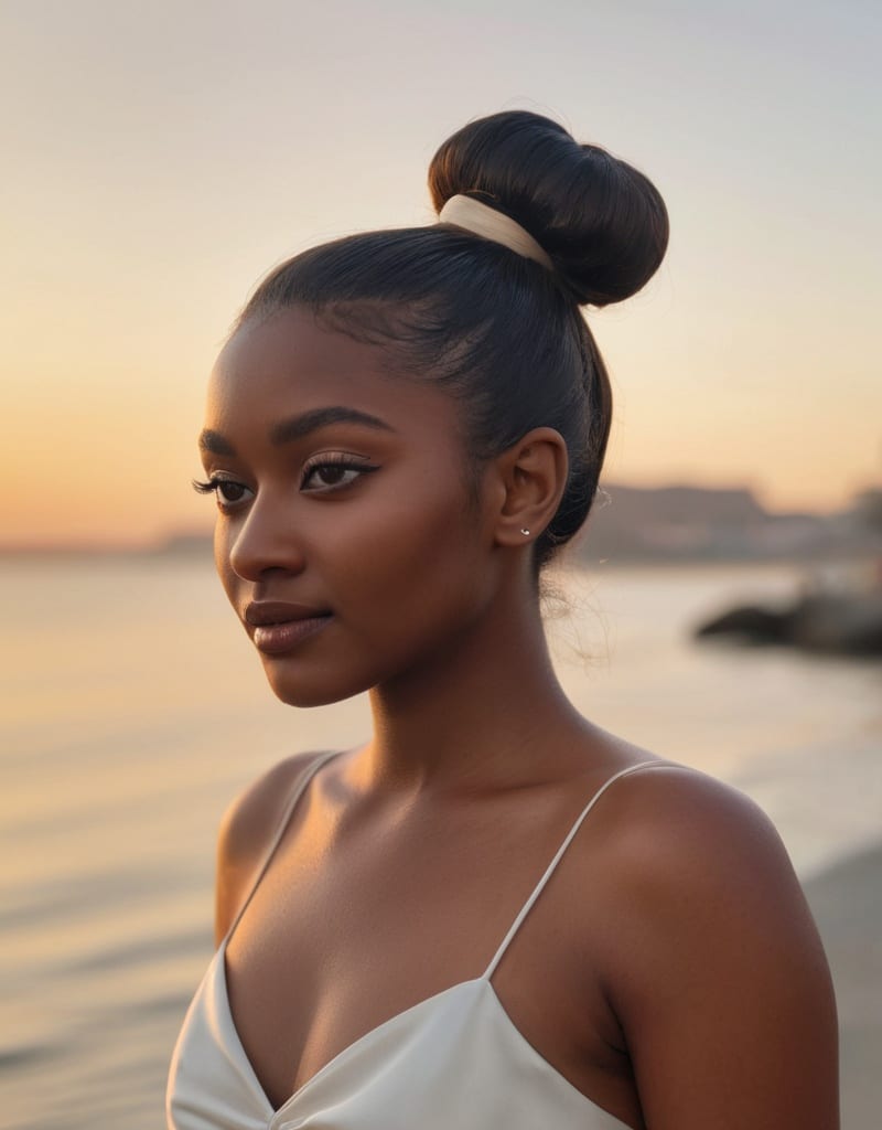 13. Bubble Ponytail Updo