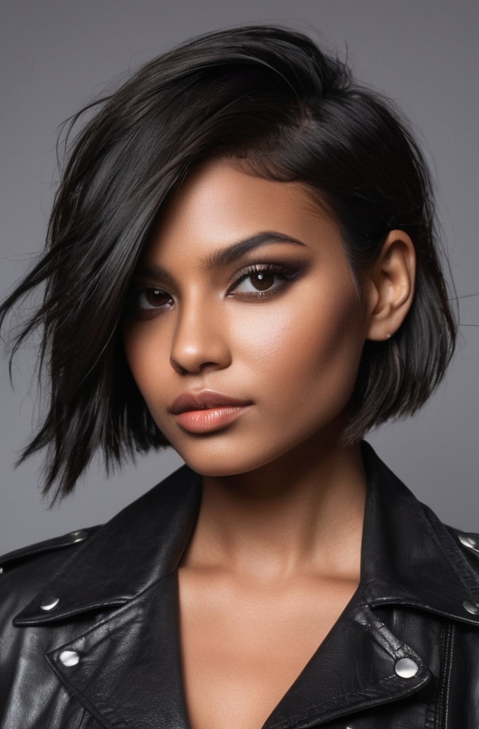 14. The Undercut Messy Bob