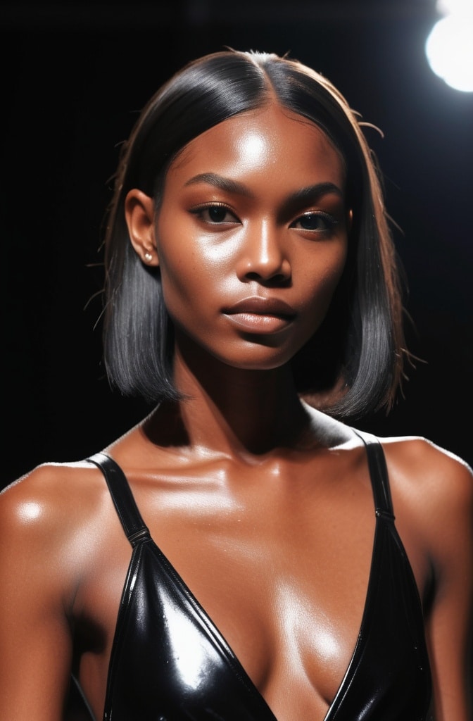 18. Wet Look Bob