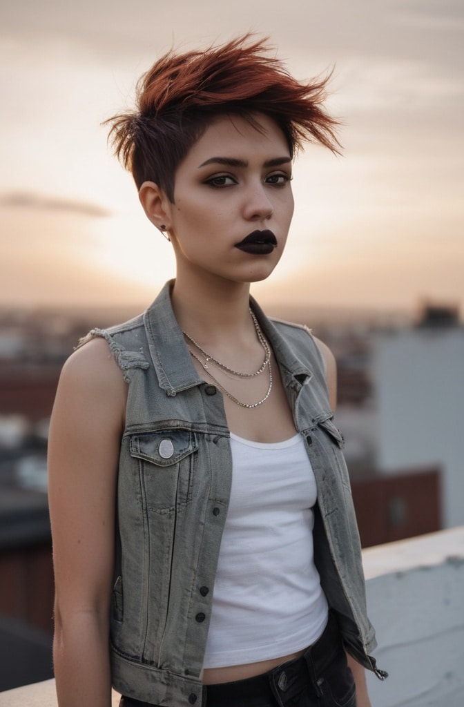 2. Choppy Textured Pixie