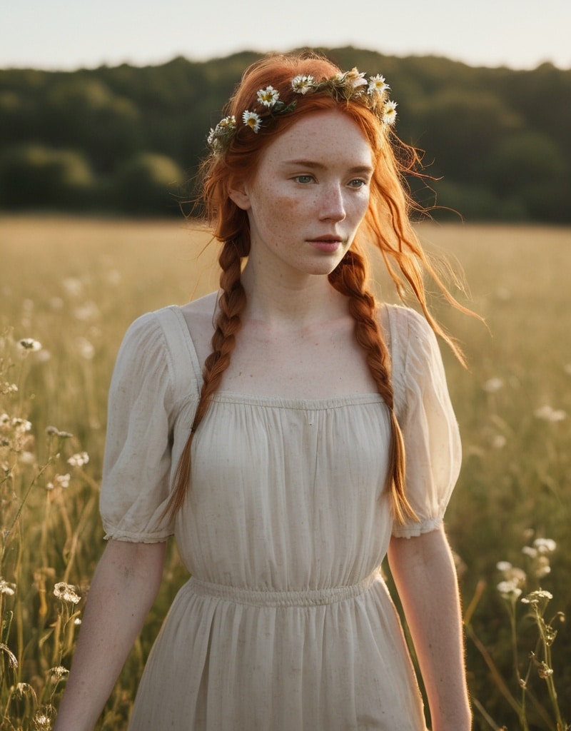 20. Messy Braided Crown with Bangs Left Loose