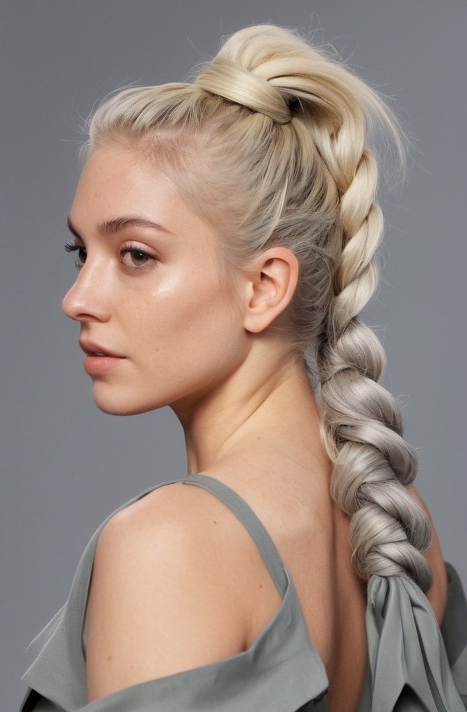 21. Twisted Rope Messy Pony