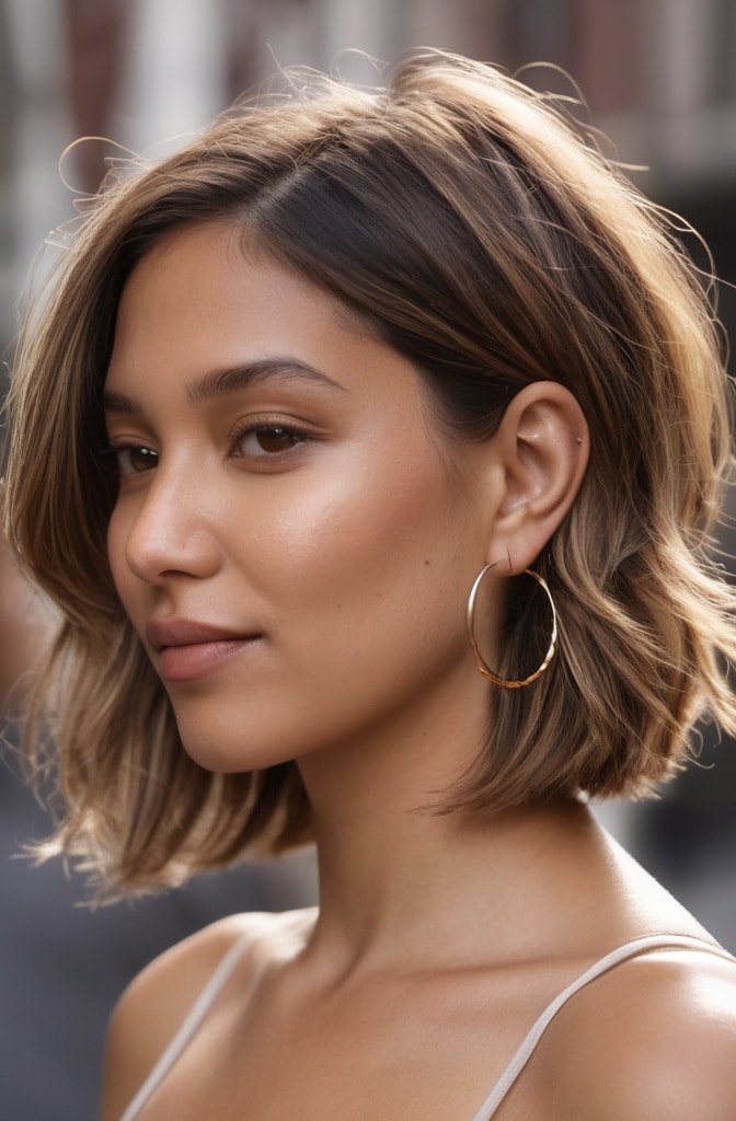 23. The Blended Messy Bob