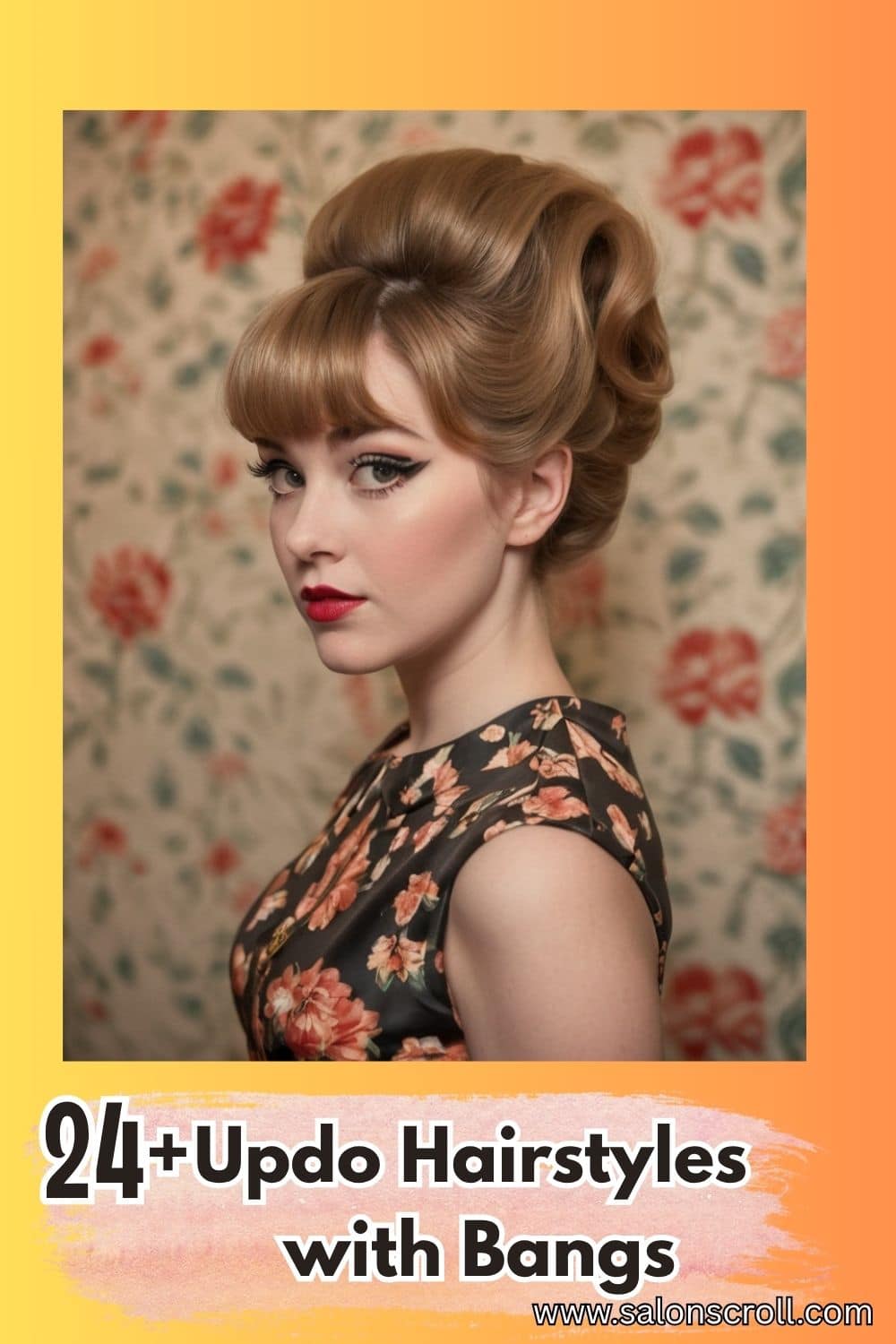 24+ Stunning Updo Hairstyles with Bangs