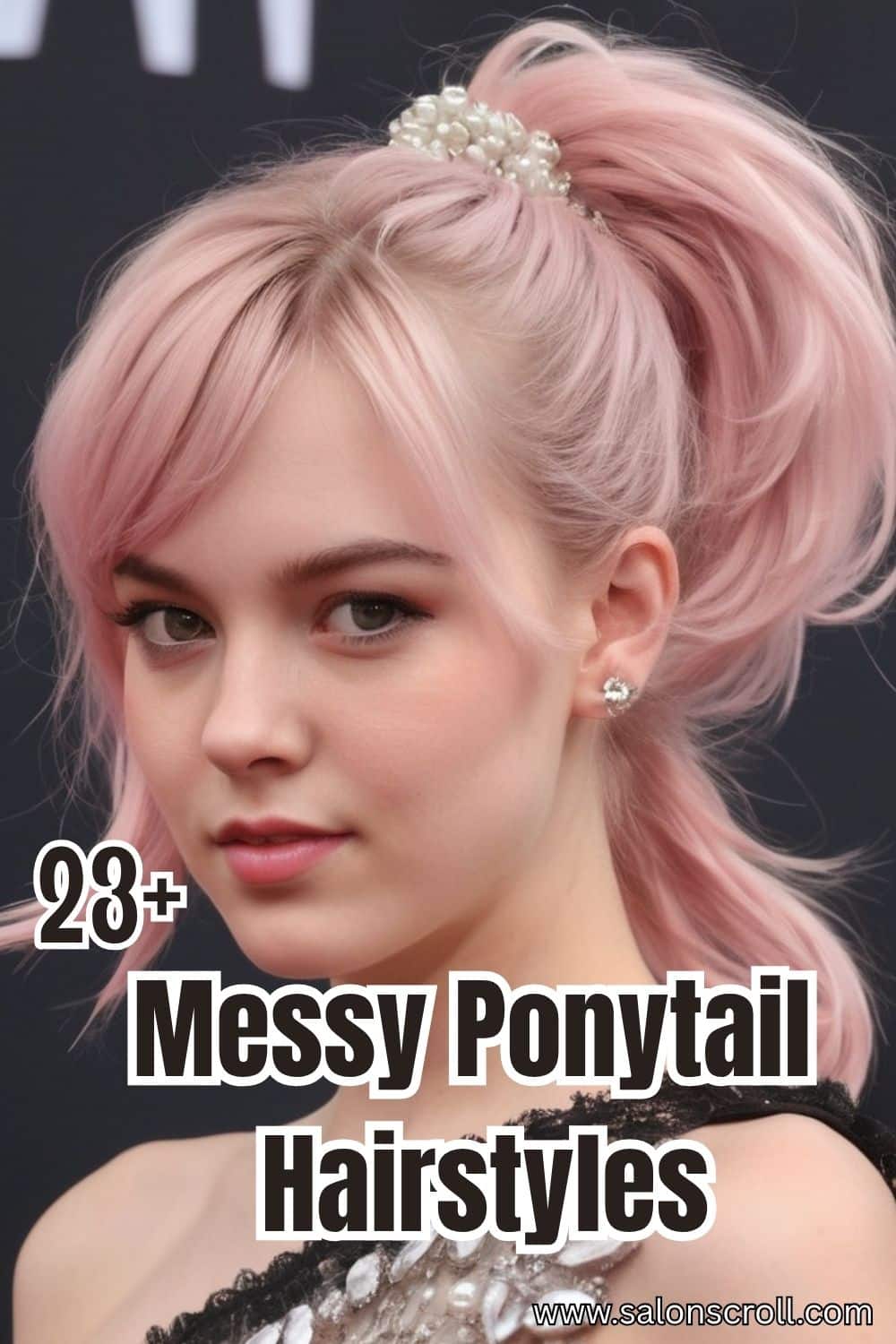 23+ Stylish Messy Ponytail Hairstyles
