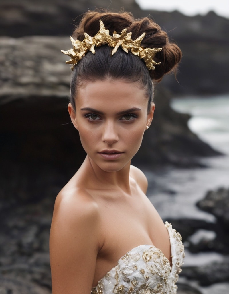 25. Twisted Faux Hawk Updo