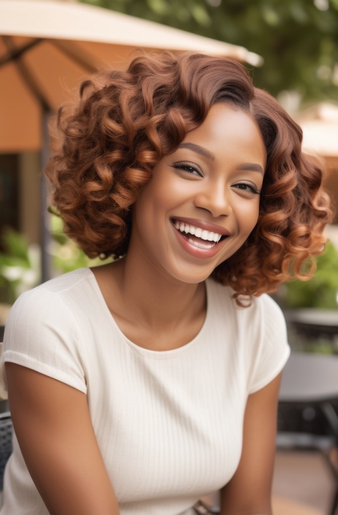 26. Spiral Curl Bob