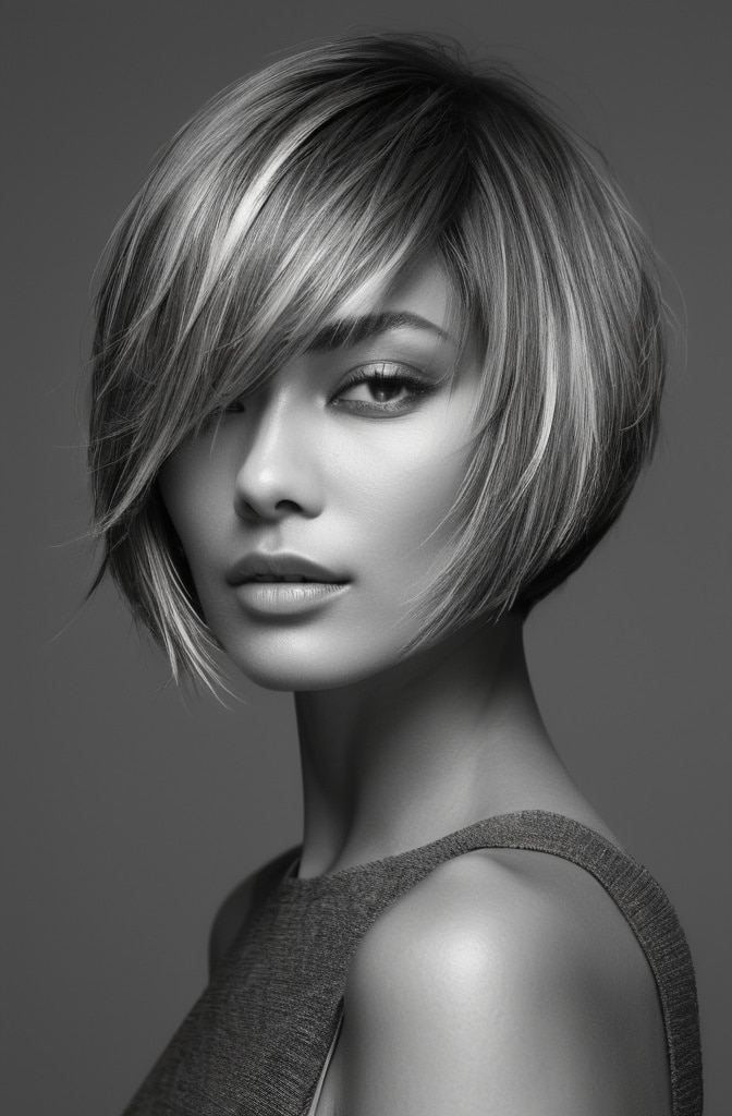 28. The Razor-Cut Feathered Bob