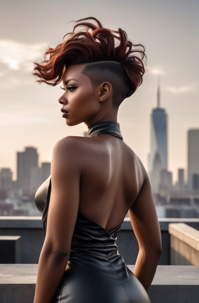 32. Architectural Undercut Bob