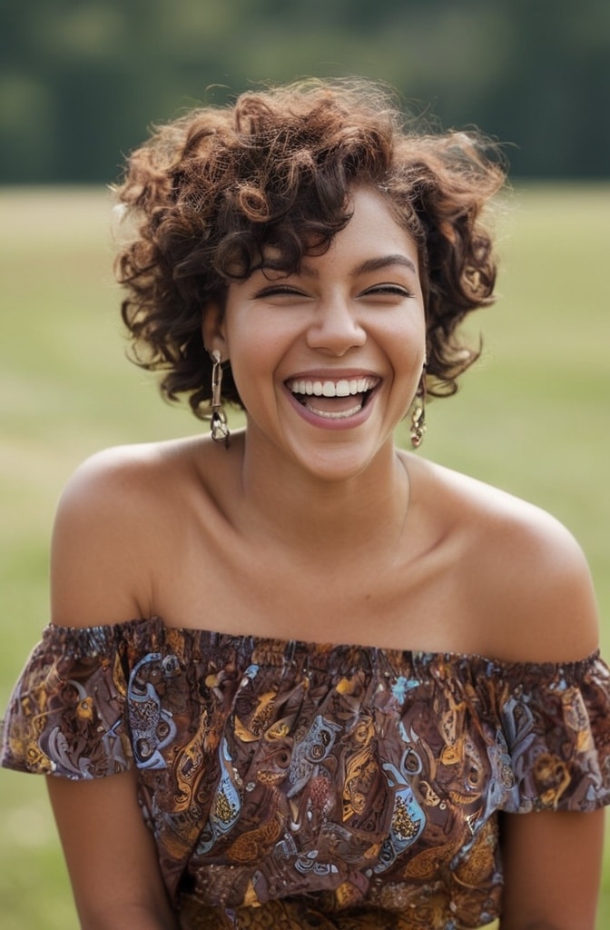 5. Curly Pixie