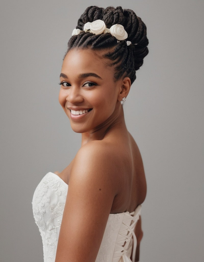 15. Jumbo Flat Twists into a Bun