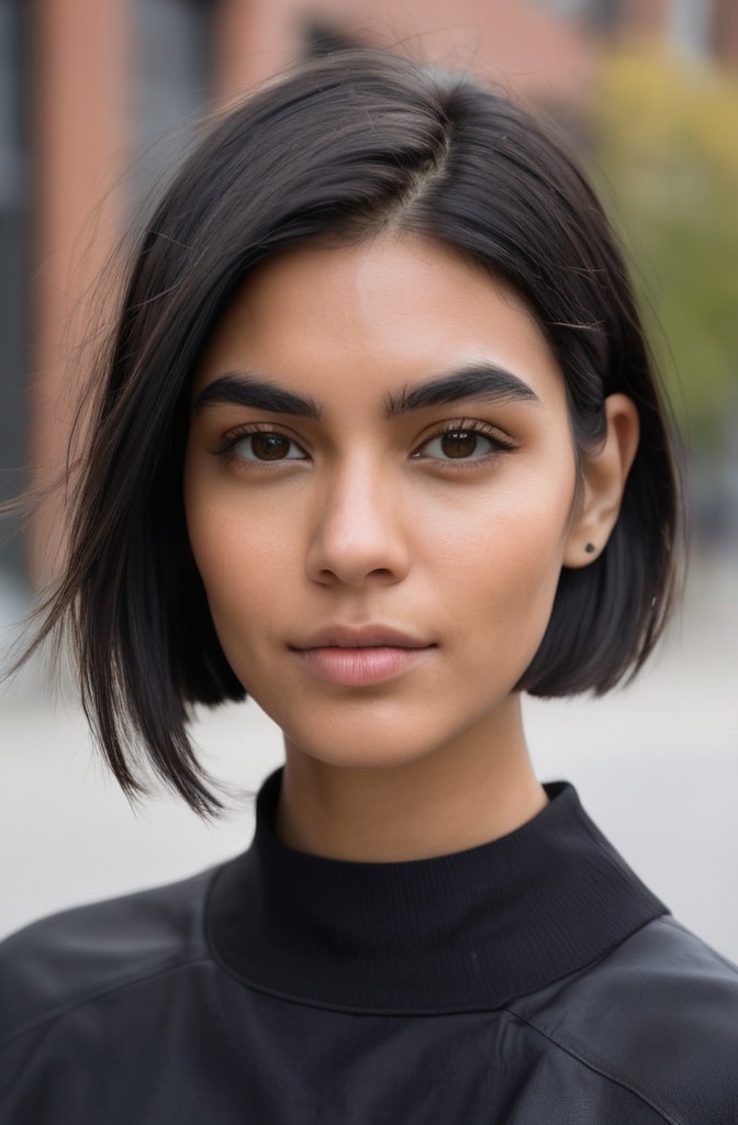 5. The Blunt Messy Bob