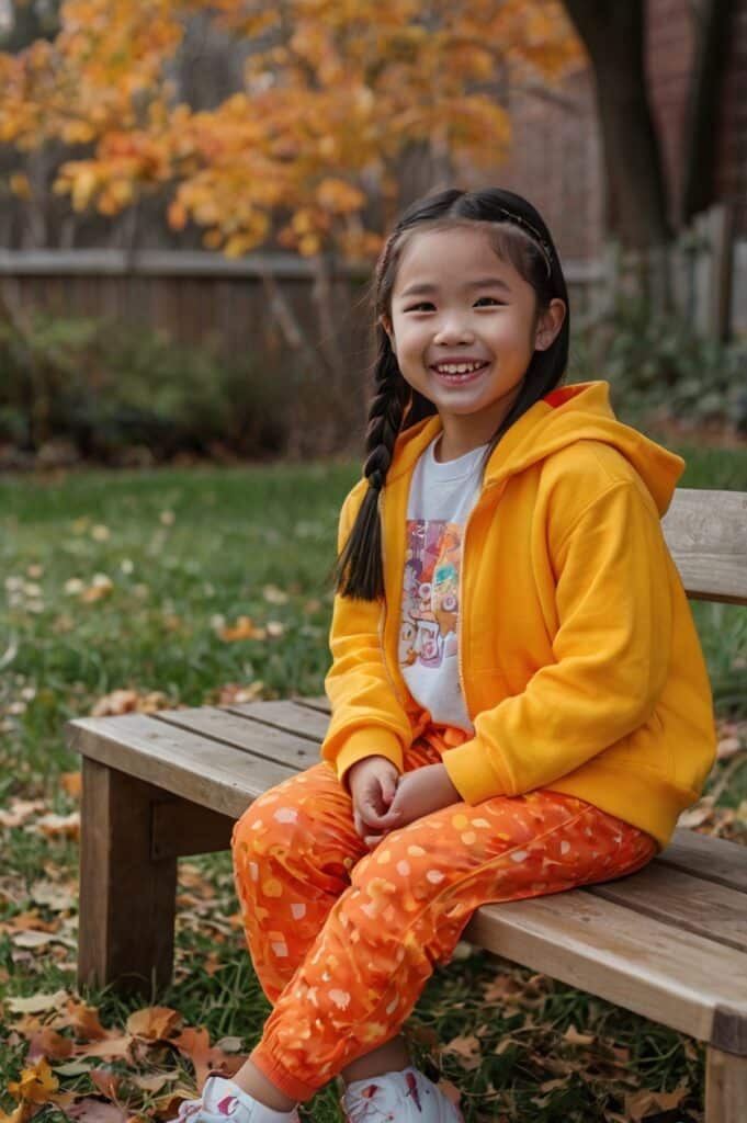 6. Candy Corn Braids