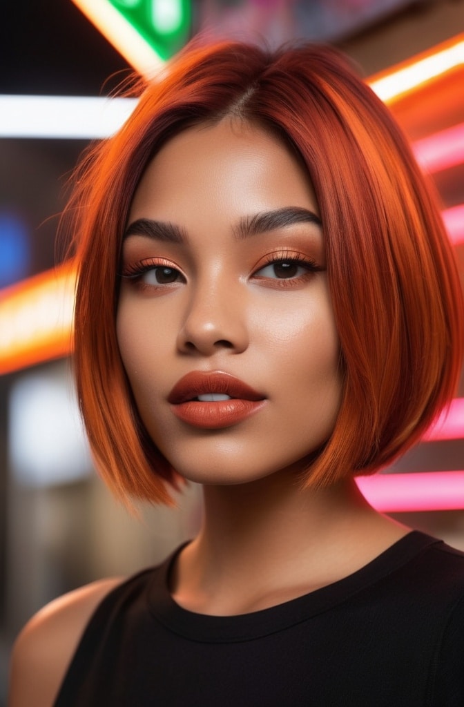 7. Bob with Colored Tips