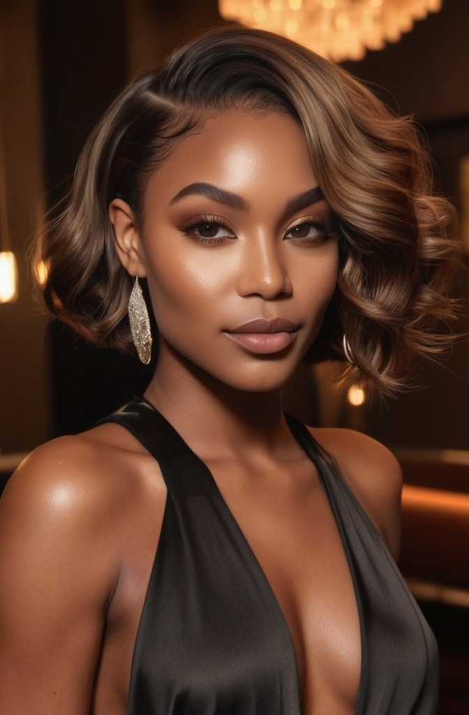 9. Side-Swept Bob