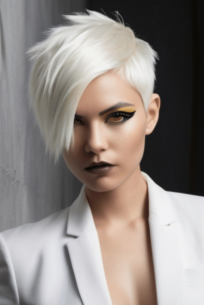 7. Bold Platinum Pixie