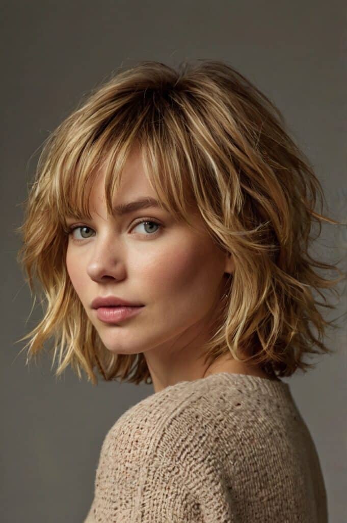 3. Shaggy Layers That Actually Flatter