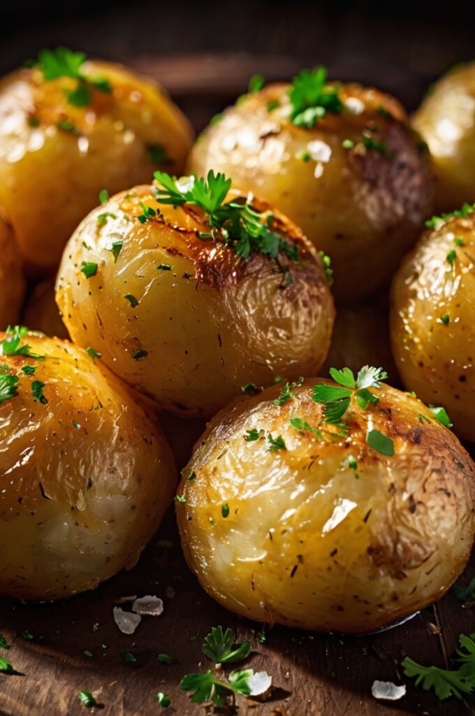 Crispy Garlic Butter Potatoes