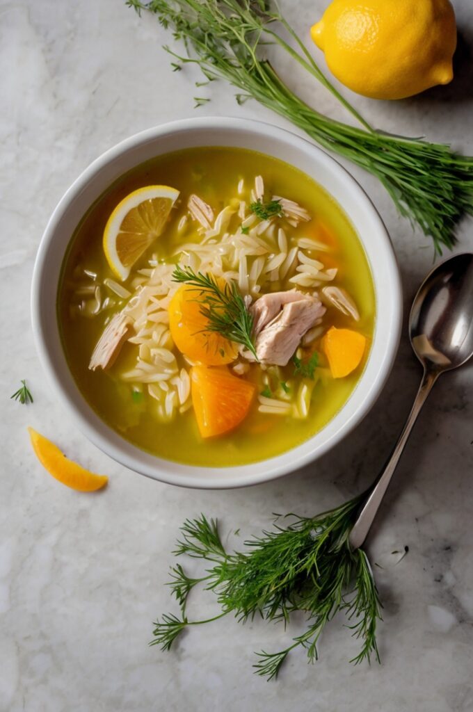 Lemon Chicken Orzo Soup recipes