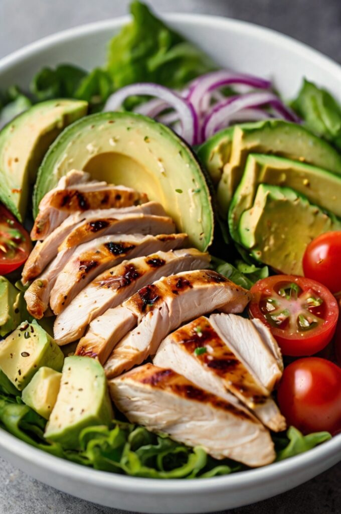 Grilled Chicken Avocado Salad